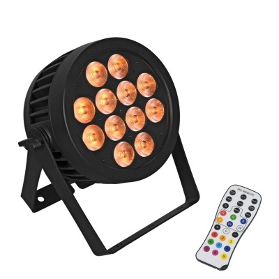 Refletor LED com 12 luzes amarelas e comando remoto colorido