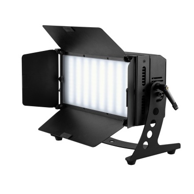 Luz de estúdio rectangular com abas reguláveis e suporte