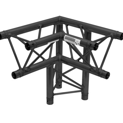 Estrutura modular trinco de alumínio preta com treliça