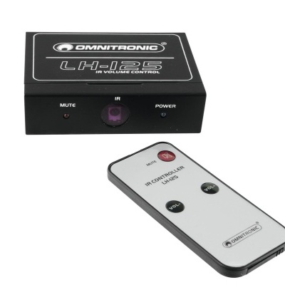 Controlador de volume Omnitronic LH-125 com comando remoto