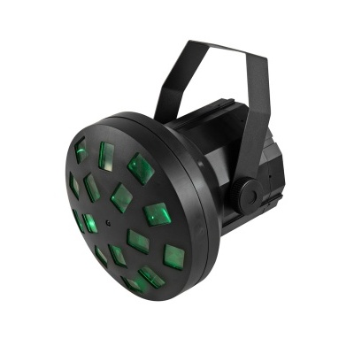 Spot de luz preto com vidros verdes e suporte ajustável