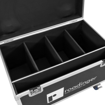 caixa organizadora preta Roadinger com divisórias internas e estrutura de metal