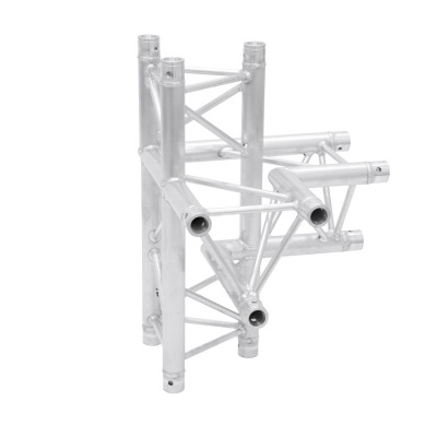 Estrutura metálica modular em alumínio prateado