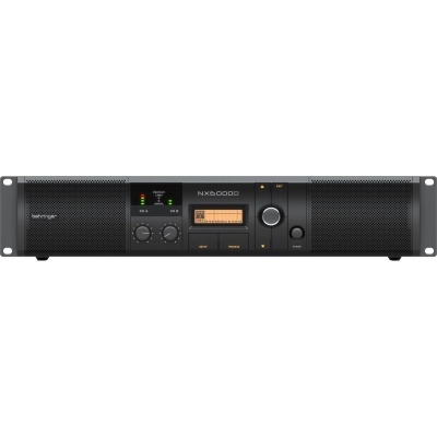 Amplificador Behringer NX6000D preto para montagem em rack
