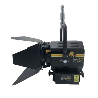 Luz de estúdio preta ASI Super LED F6 W com asas ajustáveis