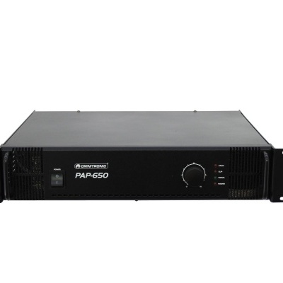 Amplificador de áudio profissional Power Dynamics PAP-650 preto