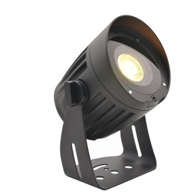 Projetor de luz LED preto com suporte metálico ajustável