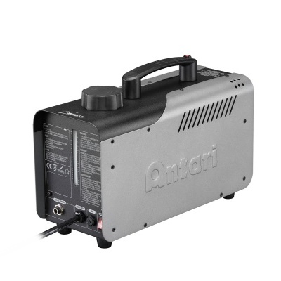 Gerador de nevoeiro portátil Amart em metal prateado e preto com pega