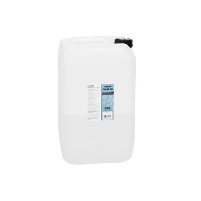 Recipiente plástico branco translúcido com tampa preta e etiqueta azul e branca