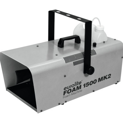 Máquina de espuma Eurolite FOAM 1500 MK2 cinzenta com alça preta e depósito branco