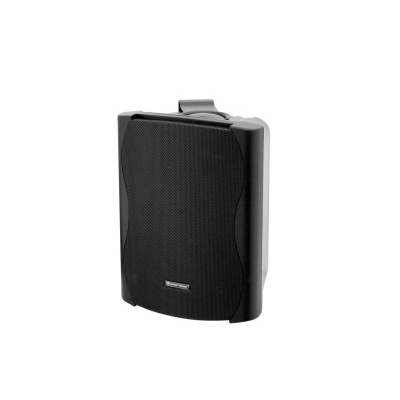 Coluna preta com suporte de fixação