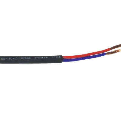 Cabo de altifalante Omnitronic Stage com fios vermelho e azul expostos