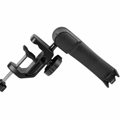 Suporte de fixação para bicicleta preto com parafuso de aperto