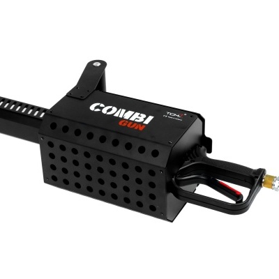 Arma de pintura preta COMBI GUN TEKNA com conector metálico