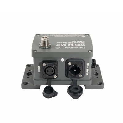 Equipamento eletrónico cinzento com conectores XLR e powerCON, texto WDH-68 MK II, Thunderpick.