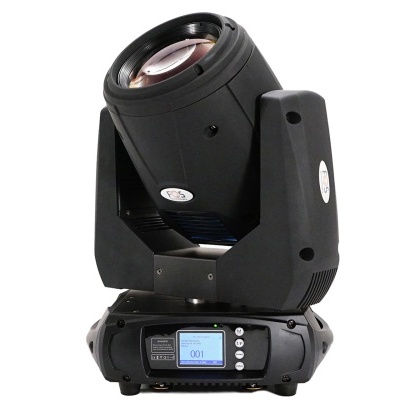 Projetor de luz preto com ecrã digital e botões branco