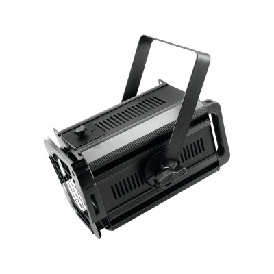 Refletor preto metálico com ventoinha e alça ajustável