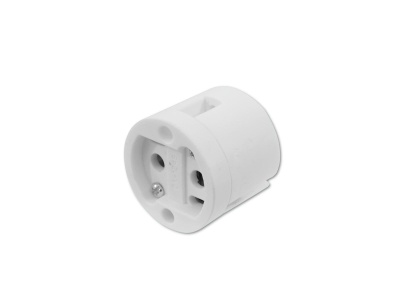 Adaptador de tomada elétrico branco