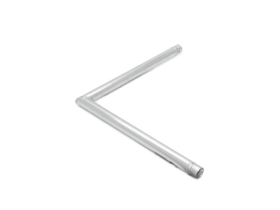 Braço de rádio telescópico em metal prateado em formato angular