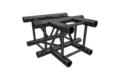 Estrutura modular preta metálica ou plástica