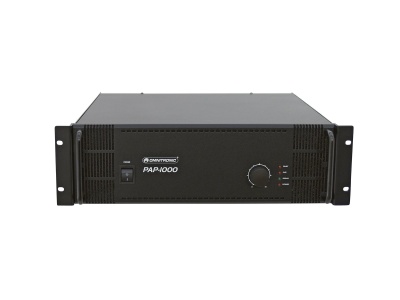 Amplificador de áudio preto PAP-1000 com mostrador circular