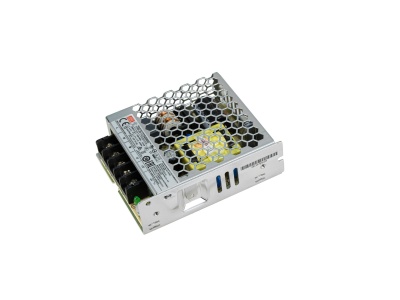 Fonte de alimentação eletrónica metálica com malha hexagonal