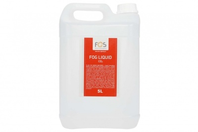 Recipiente branco de plástico com etiqueta vermelha FOG LIQUID CO2 5L