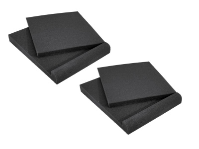 Conjunto de quatro almofadas pretas retangulares