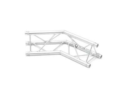 Estrutura metálica de trinqué em alumínio prateado sobre fundo branco