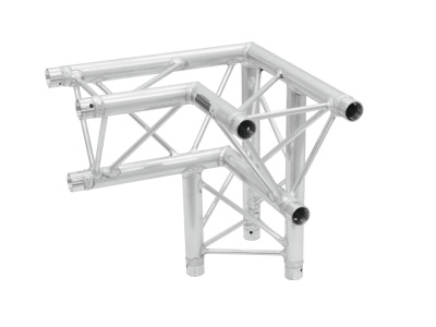 Estrutura metálica de alumínio prateada para suporte ou montagem