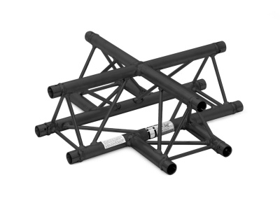 Estrutura metálica preta em forma de cruz