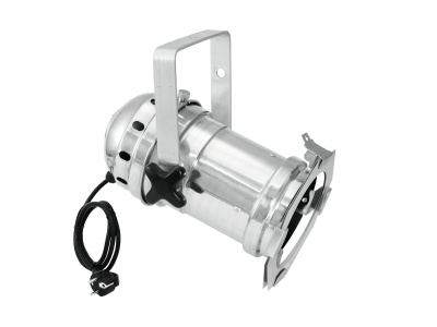 Projetor de luz metálico com suporte e cabo negro