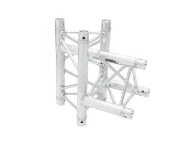 Estrutura metálica modular em alumínio prateado