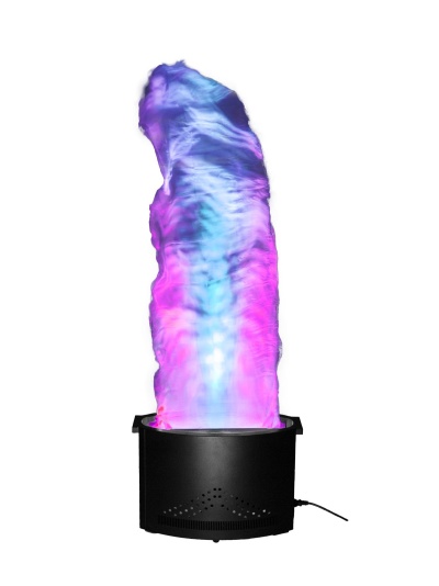 Lâmpada decorativa de chama colorida em base preta