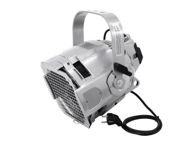 Projetor de luz profissional cinza com suporte e cabo