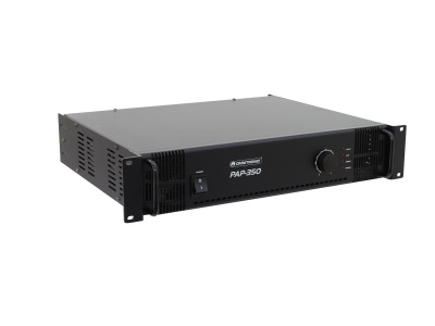 Amplificador de áudio preto Continental PAF-350 montável em rack