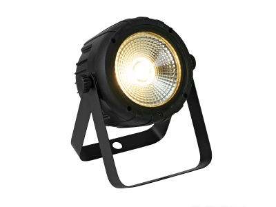 Projetor de luz LED preto com suporte