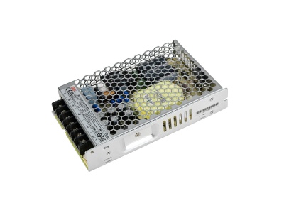 Fonte de alimentação eletrónica metálica com protecção perfurada