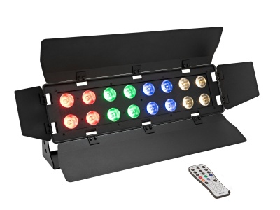 Refletor LED colorido com controle remoto