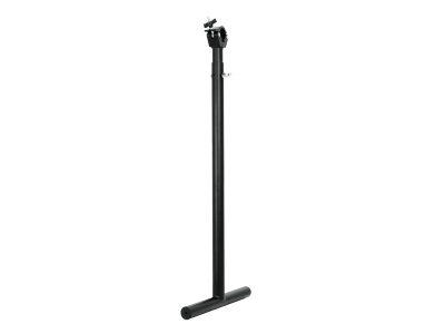 Suporte vertical metálico preto com base em T