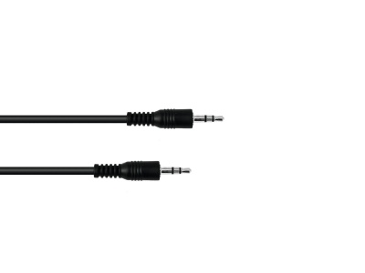 Cabo auxiliar preto com conectores jack 3,5 mm