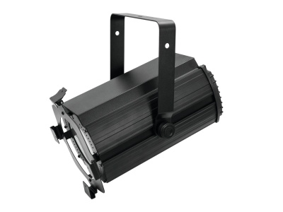 Refletor de palco preto com suporte ajustável