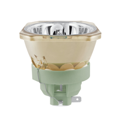 Lâmpada MR16 para projetores com base verde e vidro refletor transparente