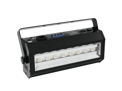 flash de luz LED preto com oito LEDs e alça ajustável