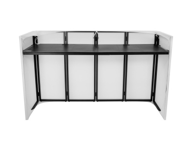 Balcão dobrável portátil preto e branco para bar