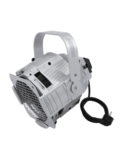 Projetor de luz cinza com cabo preto