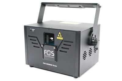 Projetor laser preto FOS PROJECTION com suporte de fixação