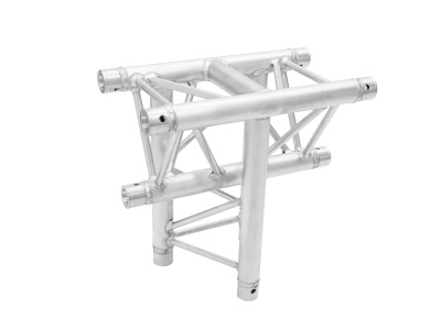 Estrutura metálica tubular com ligações e reforços diagonais