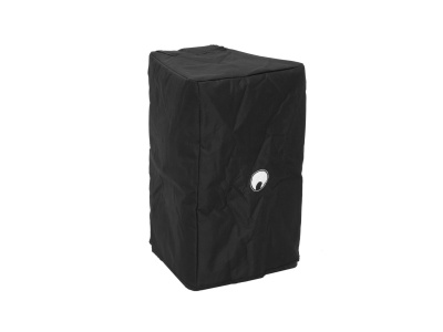 Capa protetora retangular preta com orifício circular branco