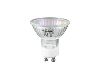 Lâmpada halogénea Omnilux GU10 transparente 230V 35W
